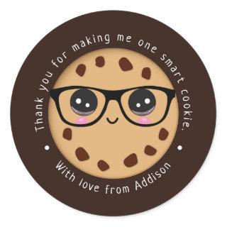 Smart Cookie Teacher Thank You Gift Appreciation Classic Round Sticker
