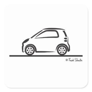 Smart Fortwo Side Square Sticker