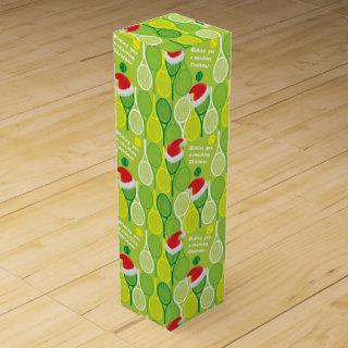 🎄Smashing Christmas🎾tennis pattern Wine Box