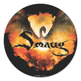 SMAUG™ Over Laketown Classic Round Sticker