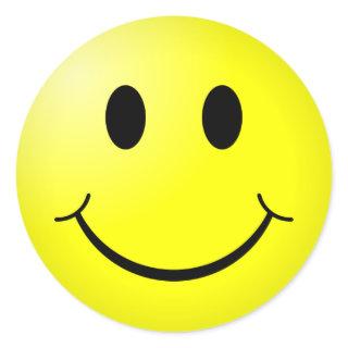 Smiley Classic Round Sticker