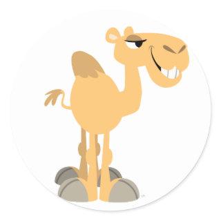 Smiling Cartoon Camel Sticker