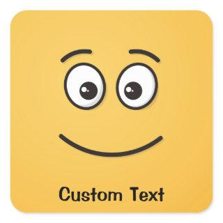 Smiling Face with Open Eyes Square Sticker