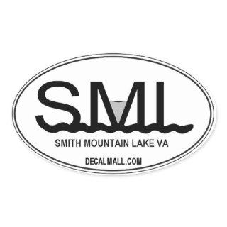SML Auto Window Decal Smith Mountain Lake Virginia Oval Sticker