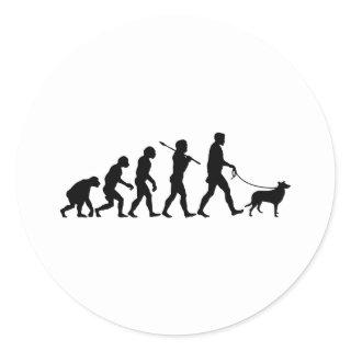Smooth Collie Classic Round Sticker