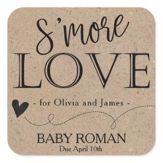 S'More Rustic Kraft Favor Tag for Baby Shower