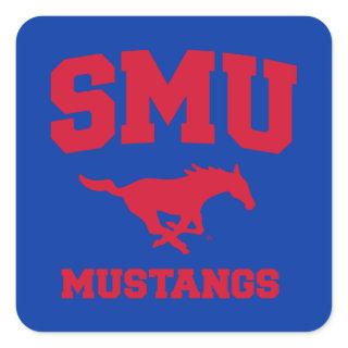 SMU Mustangs Square Sticker