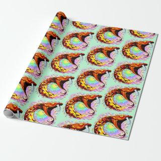 Snake Attack Psychedelic Surreal Art
