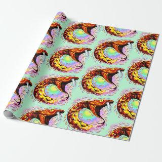 Snake Attack Psychedelic Surreal Art