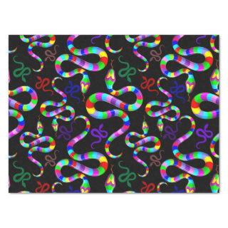 Snake Psychedelic Rainbow Colors Tissue Paper