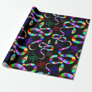 Snake Psychedelic Rainbow Colors