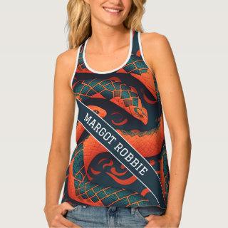 Snake Rainbow Colorful Personalized Pattern Tank Top