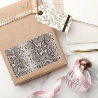 Snake Skin Animal Print Rectangular Sticker