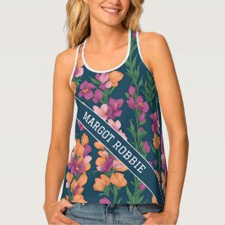 Snapdragons Rainbow Colorful Personalized Pattern Tank Top