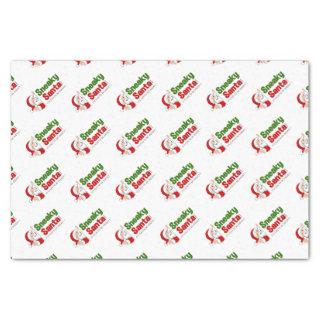 Sneaky Santa Logo 10lb Tissue Paper, White Tissue Paper