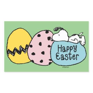 Snoopy - Happy Easter Rectangular Sticker