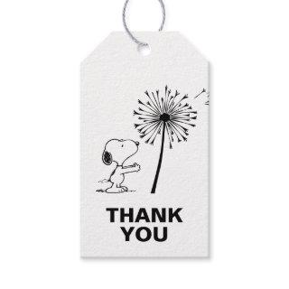 Snoopy With Dandelion Gift Tags