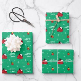 Snoopy & Woodstock Puffy Red Winter Jacket  Sheets