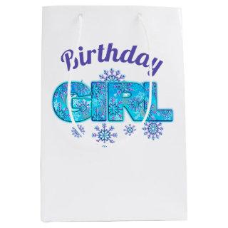 Snow  Birthday frozen  Medium Gift Bag