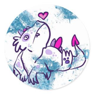 Snow Dinosaur Stickers