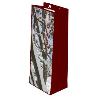 Snow on a Japanese Maple --- Wine Gift Bag