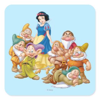 Snow White and the Seven Dwarfs 2 Square Sticker