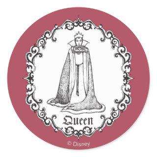 Snow White | Evil Queen - Vintage Villain Classic Round Sticker