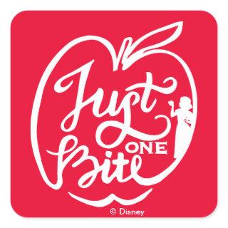 Snow White | Just One Bite - White Square Sticker