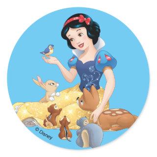 Snow White | Make Time For Buddies Classic Round Sticker