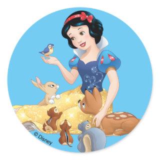 Snow White | Make Time For Buddies Classic Round Sticker