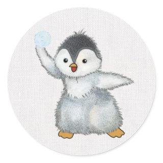 snowball classic round sticker