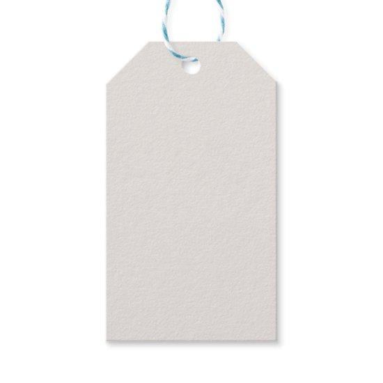 Snowbound Solid Color Gift Tags