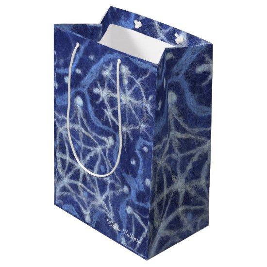 Snowfall Snowflakes Snow Flakes Flurry New Year Medium Gift Bag