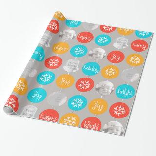 Snowflake Bauble pattern Christmas family photo