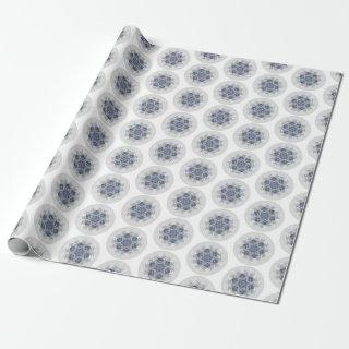 Snowflake Blue Gray Boho Chic