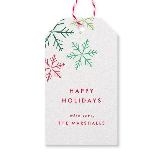 Snowflake Colorful | Holiday Gift Tags