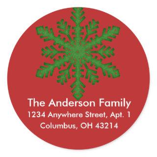 Snowflake D4b Return Address Labels