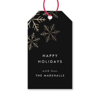 Snowflake Elegant Faux Foil Holiday  Gift Tags