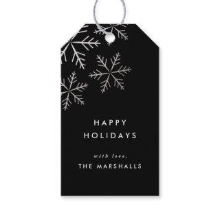 Snowflake Faux Foil Holiday Gift Tags