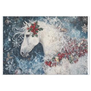 Snowflake Horse Tissue Paper