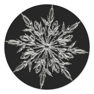 Snowflake Round Sticker