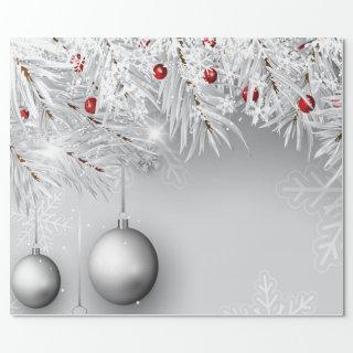 Snowflakes,Christmas Balls,Tree Branches Holiday