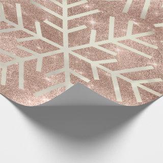 Snowflakes Christmas Holiday Rose Spark  Glitter