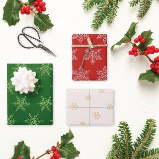 Snowflakes Homespun Pattern Christmas  Sheets