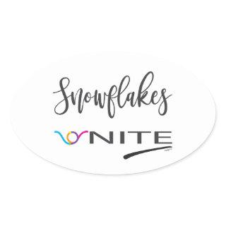 Snowflakes-Unite! Political Liberal Resist Oval Sticker