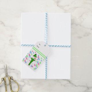 Snowman Blowing Bubbles Gift Tags