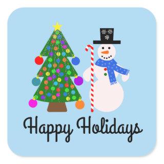 Snowman & Christmas Tree #4-2 Stickers