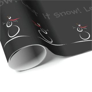 SNOWMAN JOY 'Let It Snow' Custom Text Template