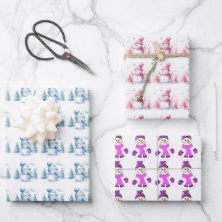 Snowmen Winter Fun  Sheet