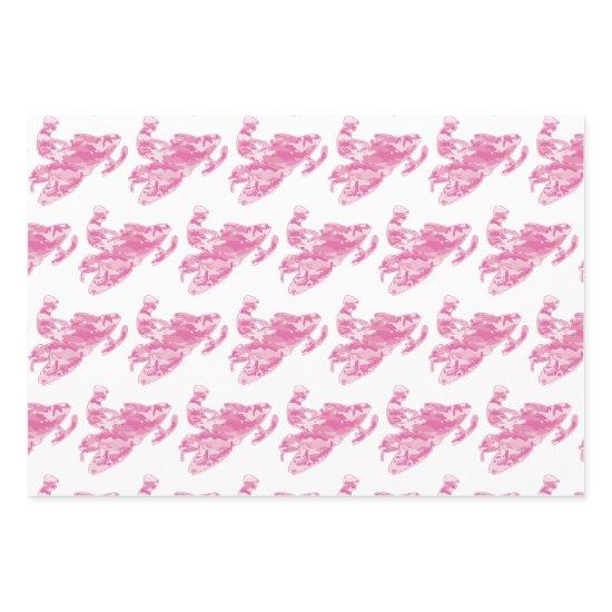 Snowmobile in Pink Camouflage  Sheets